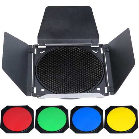 Шторки комплект із кольоровими фільтрами Godox BD-04 для 7" рефлектора